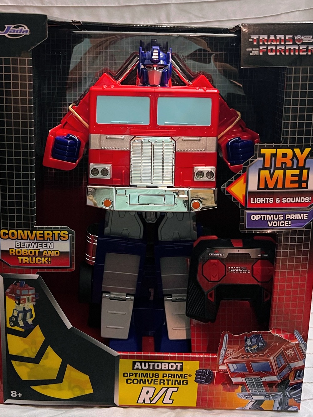 The Transformers- Optimus Prime Converting RC Remote Control Toy- Heroic Autobot
